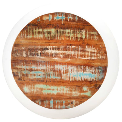 vidaXL Coffee Table White 68x68x30 cm Solid Reclaimed Wood