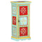vidaXL Hand Painted Highboard 40x30x90 cm Solid Mango Wood