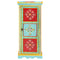 vidaXL Hand Painted Highboard 40x30x90 cm Solid Mango Wood