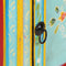 vidaXL Hand Painted Highboard 40x30x90 cm Solid Mango Wood