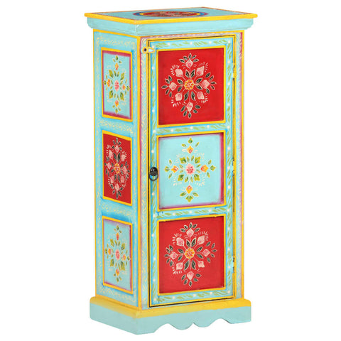 vidaXL Hand Painted Highboard 40x30x90 cm Solid Mango Wood