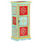 vidaXL Hand Painted Highboard 40x30x90 cm Solid Mango Wood