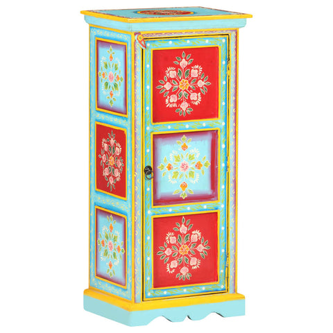 vidaXL Hand Painted Highboard 40x30x90 cm Solid Mango Wood