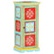 vidaXL Hand Painted Highboard 40x30x90 cm Solid Mango Wood