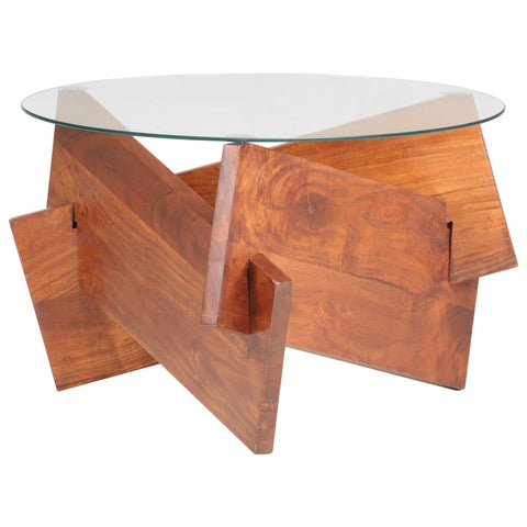 vidaXL Coffee Table 60 cm Solid Acacia Wood