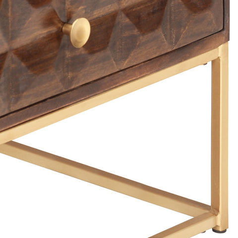 vidaXL Coffee Table 112x50x40 cm Solid Mango Wood