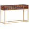 vidaXL Console Table 122x36x75 cm Solid Mango Wood
