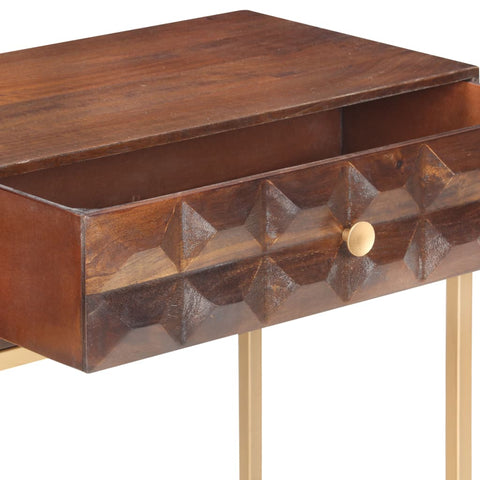 vidaXL Console Table 122x36x75 cm Solid Mango Wood