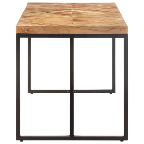 vidaXL Dining Table 160x70x76 cm Solid Acacia and Mango Wood