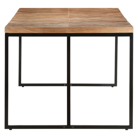 vidaXL Dining Table 200x90x76 cm Solid Acacia and Mango Wood