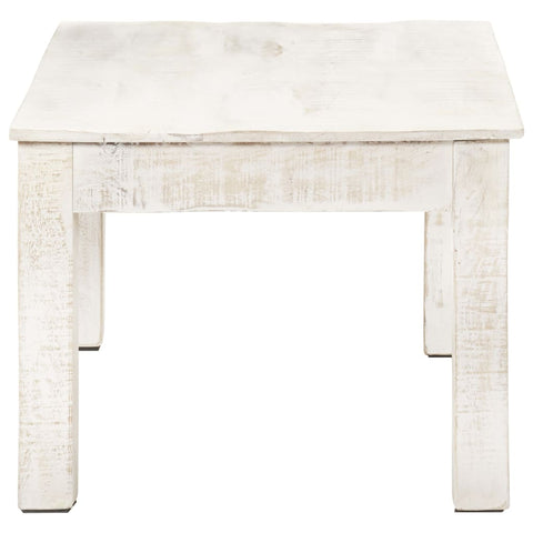 vidaXL Coffee Table White 110x60x45 cm Solid Mango Wood
