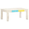 vidaXL Coffee Table White 110x60x45 cm Solid Mango Wood