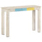 vidaXL Console Table White 115x35x77 cm Rough Mango Wood