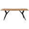 vidaXL Dining Table 200x90x76 cm Solid Acacia Wood
