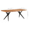 vidaXL Dining Table 200x90x76 cm Solid Acacia Wood