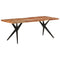 vidaXL Dining Table 200x90x76 cm Solid Acacia Wood