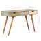 vidaXL Dressing Table with Mirror 112x45x76 cm Solid Reclaimed Wood
