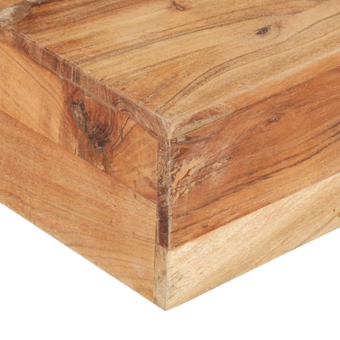 vidaXL Coffee Table 80x80x28 cm Solid Acacia Wood