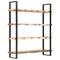 vidaXL 4-Tier Bookcase 160x40x180 cm Solid Reclaimed Wood