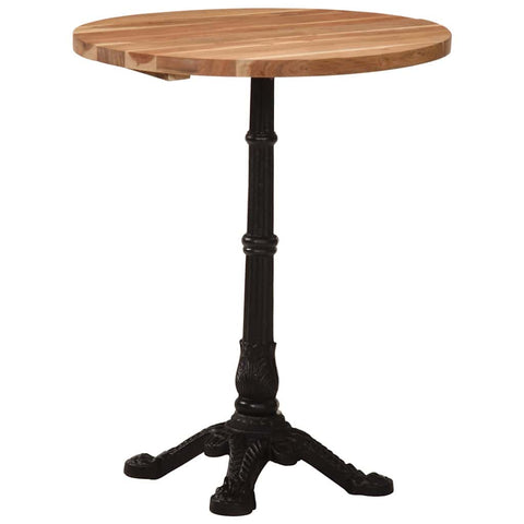 vidaXL Bistro Table Ø60x76 cm Solid Acacia Wood
