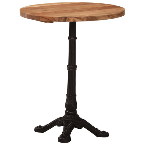 vidaXL Bistro Table Ø60x76 cm Solid Acacia Wood