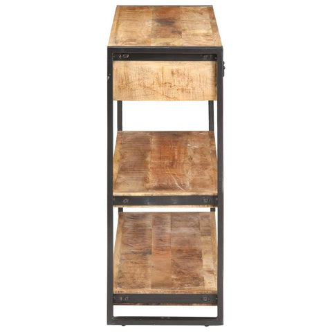 vidaXL Sideboard 120x30x75 cm Solid Rough Mango Wood
