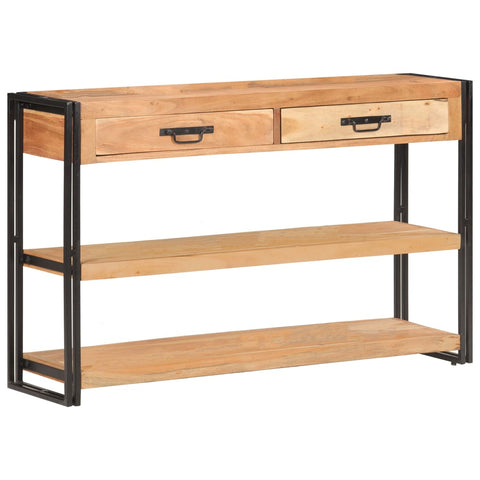 vidaXL Sideboard 120x30x75 cm Solid Acacia Wood