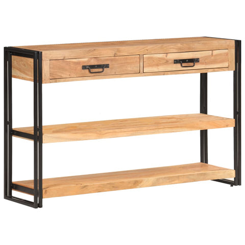 vidaXL Sideboard 120x30x75 cm Solid Acacia Wood
