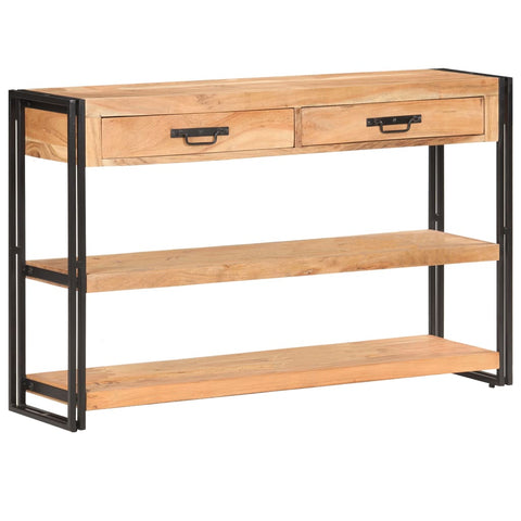 vidaXL Sideboard 120x30x75 cm Solid Acacia Wood