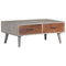 vidaXL Coffee Table Grey 100x60x40 cm Solid Rough Mango Wood