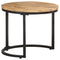 vidaXL Side Tables 3 pcs Rough Mango Wood