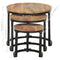 vidaXL Side Tables 3 pcs Rough Mango Wood