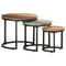 vidaXL Side Tables 3 pcs Solid Reclaimed Wood