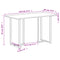vidaXL Dining Table 120 cm Rough Mango Wood