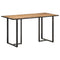 vidaXL Dining Table 140 cm Rough Mango Wood