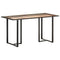 vidaXL Dining Table 140 cm Solid Reclaimed Wood