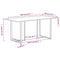 vidaXL Dining Table 160 cm Rough Mango Wood