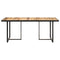 vidaXL Dining Table 160 cm Rough Mango Wood
