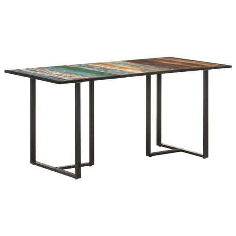 vidaXL Dining Table 160 cm Solid Reclaimed Wood