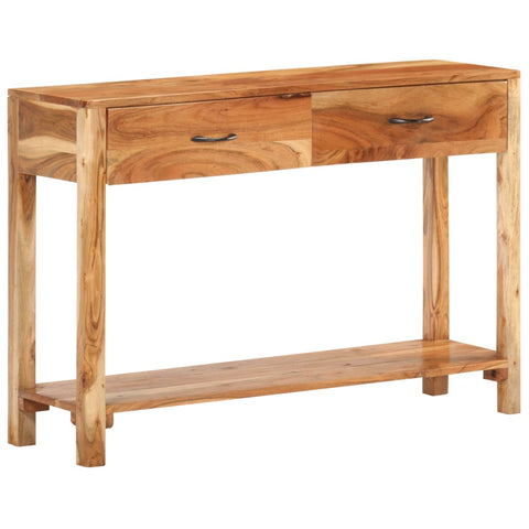 vidaXL Sideboard 110x30x75 cm Solid Acacia Wood
