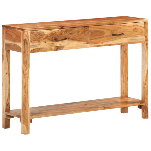 vidaXL Sideboard 110x30x75 cm Solid Acacia Wood