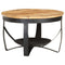 vidaXL Coffee Table Ø68x43 cm Rough Mango Wood