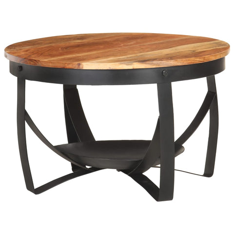 vidaXL Coffee Table Ø68x43 cm Solid Acacia Wood