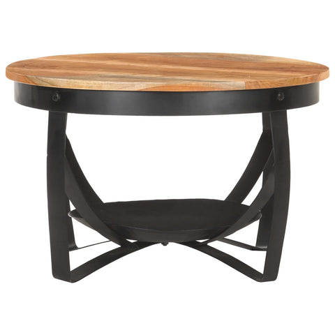 vidaXL Coffee Table Ø68x43 cm Solid Acacia Wood