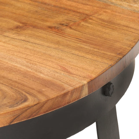 vidaXL Coffee Table Ø68x43 cm Solid Acacia Wood