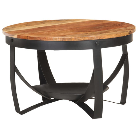 vidaXL Coffee Table Ø68x43 cm Solid Acacia Wood