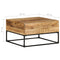 vidaXL Coffee Table 68x68x41 cm Rough Mango Wood