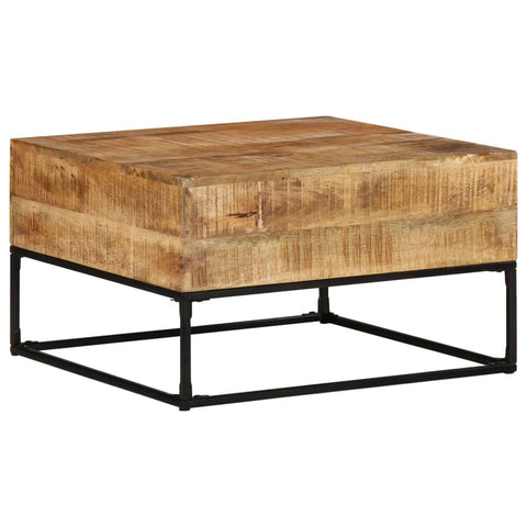 vidaXL Coffee Table 68x68x41 cm Rough Mango Wood