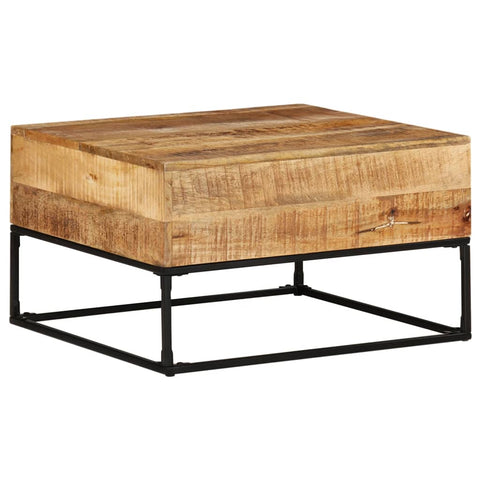 vidaXL Coffee Table 68x68x41 cm Rough Mango Wood