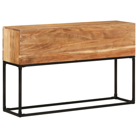 vidaXL Console Table 120x30x75 cm Solid Acacia Wood